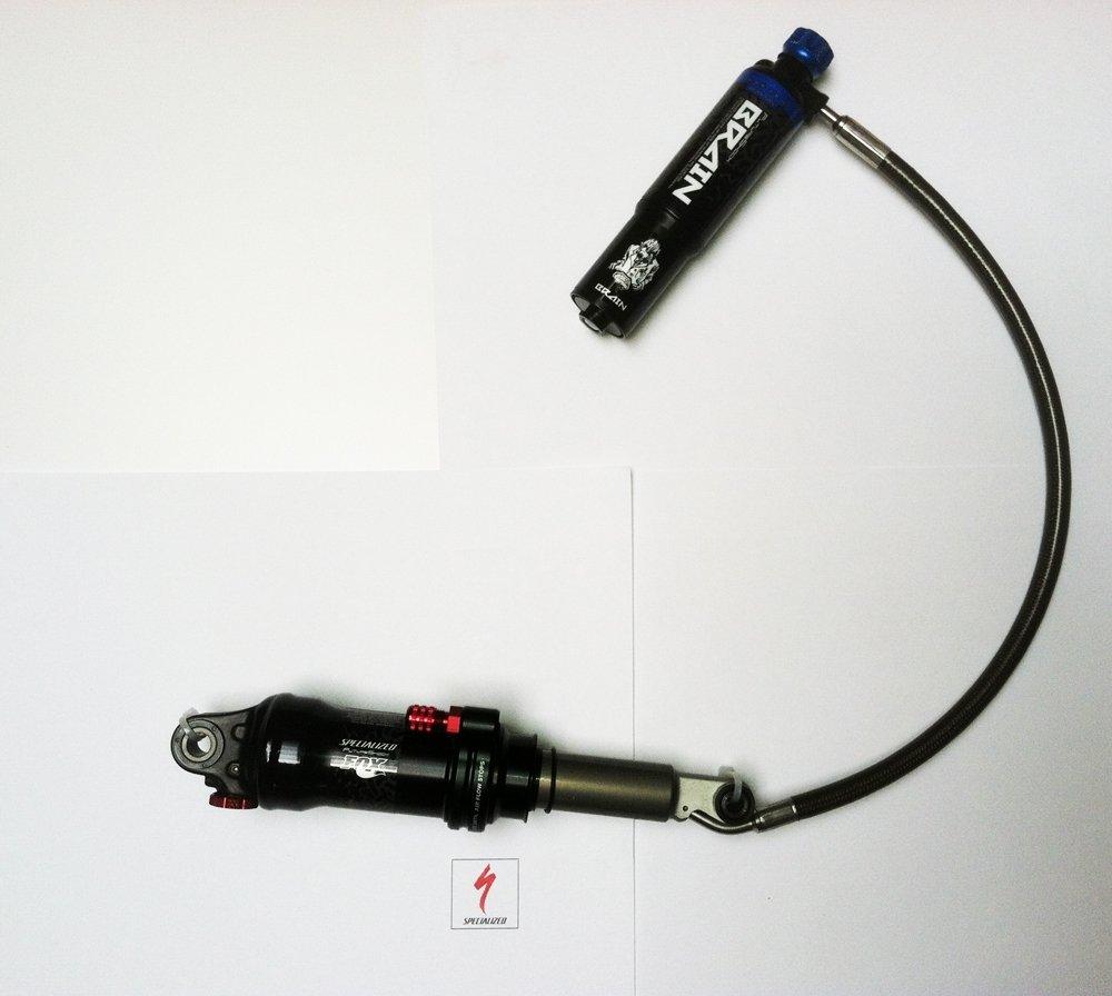 Amortisseur SPECIALIZED FOX MY11-13 EPIC REMOTE MINI BRAIN W/AUTO SAG. BRAIN FADE ADJUST I-VALVE, 187X47, 29ER HOSE LENGTH, NEW TUNE FOR (976-63-062) - CCTW (NO LONGER PRODUCED)
