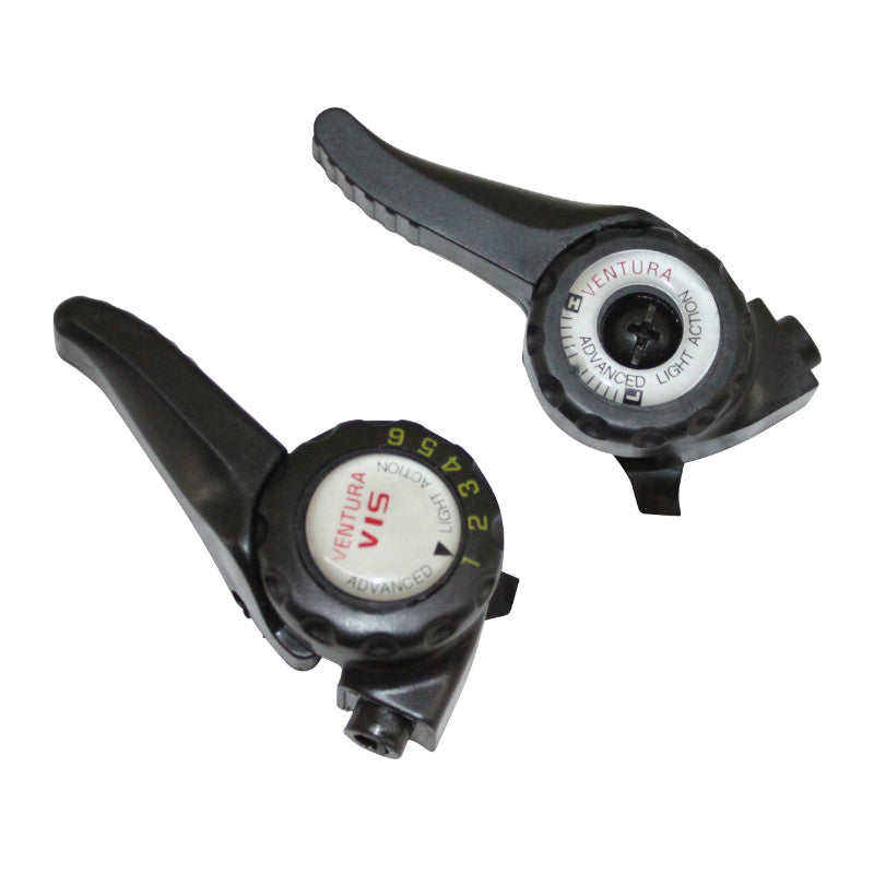 Manettes VTT P2R indexées à collier 6 vitesses (paire)