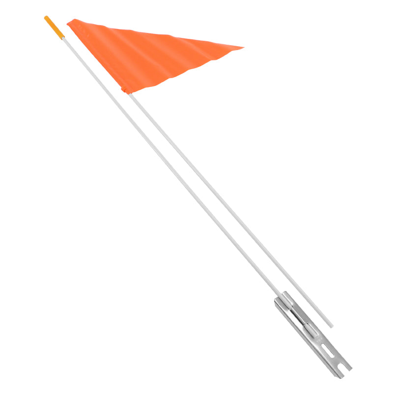 Fanion de sécurité orange avec mât 1,50 m