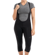 Corsaire à bretelles SPECIALIZED Therminal 3/4 BIB Tight Femme BLK