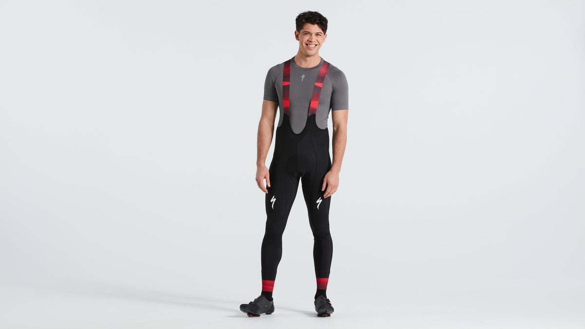 Collant à bretelles SPECIALIZED Team SL Expert Thermal Homme BLK/RED