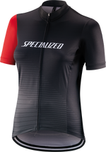 Maillot SPECIALIZED RBX Comp Logo Team SS Femme Blk/Char/Red