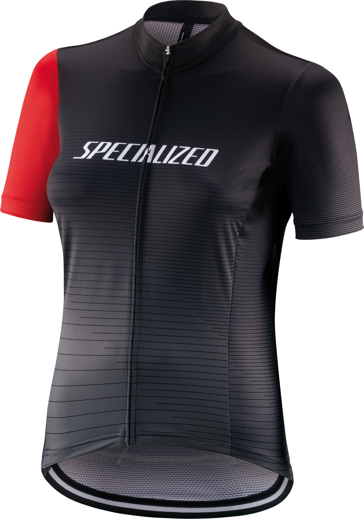 Maillot SPECIALIZED RBX Comp Logo Team SS Femme Blk/Char/Red