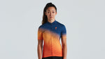 Maillot SPECIALIZED RBX Comp SS Femme Orgsnst/Dkblu