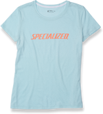 Tee-shirt SPECIALIZED Standard Femme Wordmark Bbyblu/Acdlava