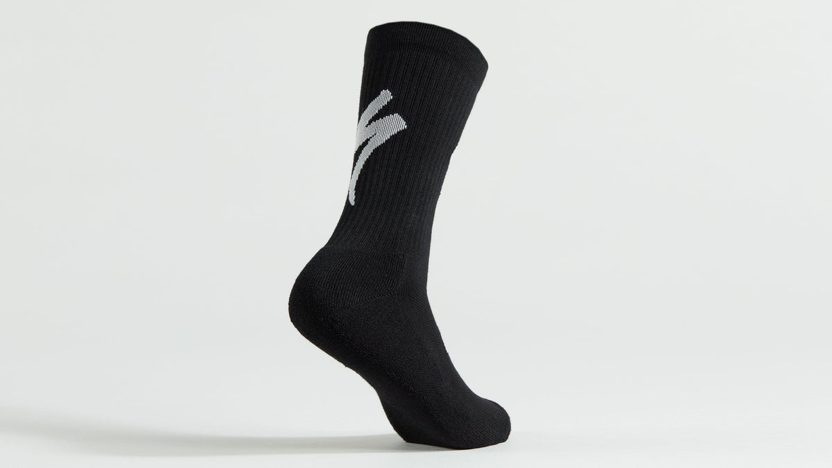 Specialized TECHNO MTB TALL LOGO SOCK BLK/WHT