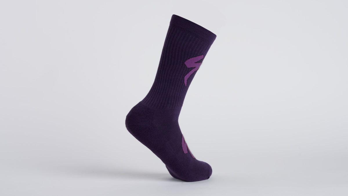 Chaussettes SPECIALIZED Techno MTB Tall Logo Dusk/Prporcd