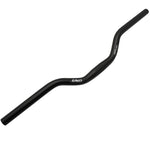 Cintre VTT demi-relevé Uno alu noir mat 25,4 mm – 610 mm