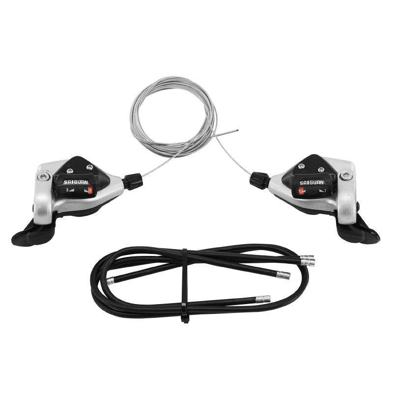 Manettes VTT P2R Rapid 3 x 7 vitesses compatibles Shimano (paire)