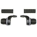 Manettes poignées tournantes P2R 7 vitesses compatibles Shimano (paire)