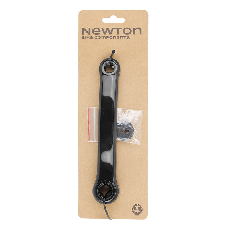 Manivelle gauche Newton acier plastifié noir 170 mm – vue 4