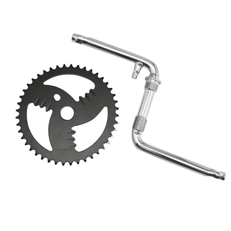 Pédalier BMX monobloc Fauber plateau acier 44 dents