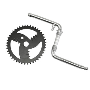 Pédalier BMX monobloc Fauber plateau acier 44 dents