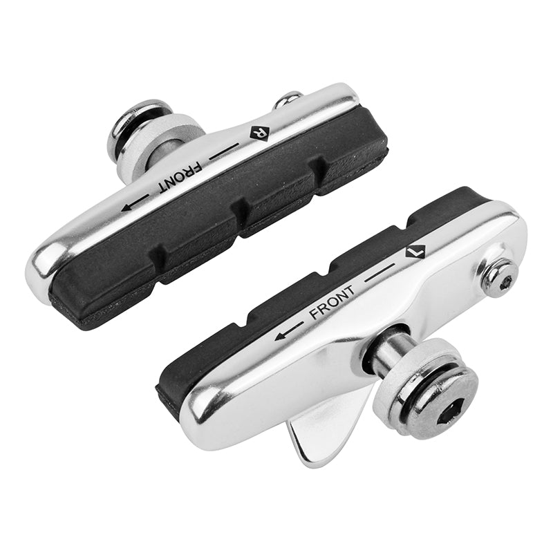 Porte-patins route à cartouche Newton type Shimano alu 55 mm (paire) – Argent