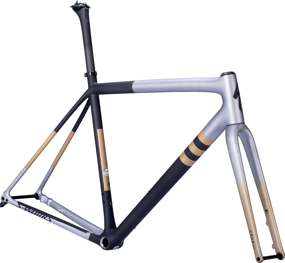 Kit cadre SPECIALIZED Crux S-Works Lqdsil/Blk/Smk