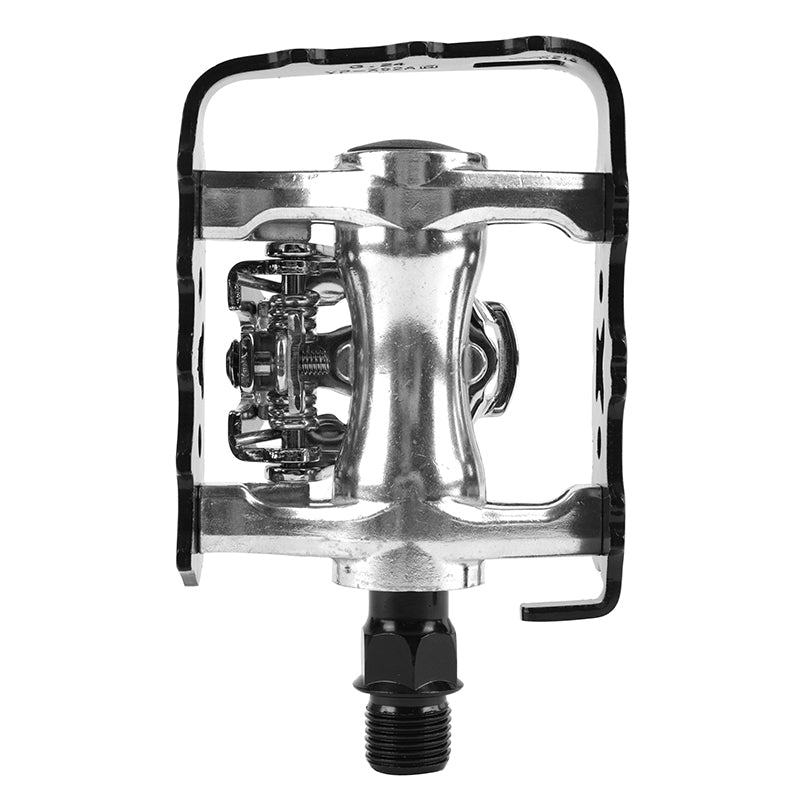 Pédales mixtes VTT Newton 1 face SPD alu noir avec cales (paire) – vue 4