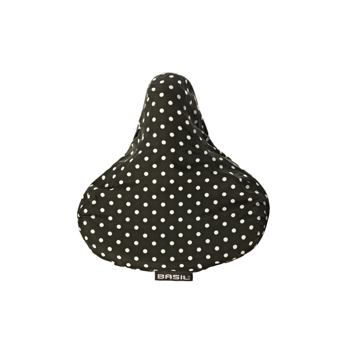 Couvre-selle hydrofuge Katharina B&D noir à pois blancs BASIL