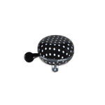Sonnette Big Bell Polkadot ø 80 mm BASIL – Noir à pois blancs