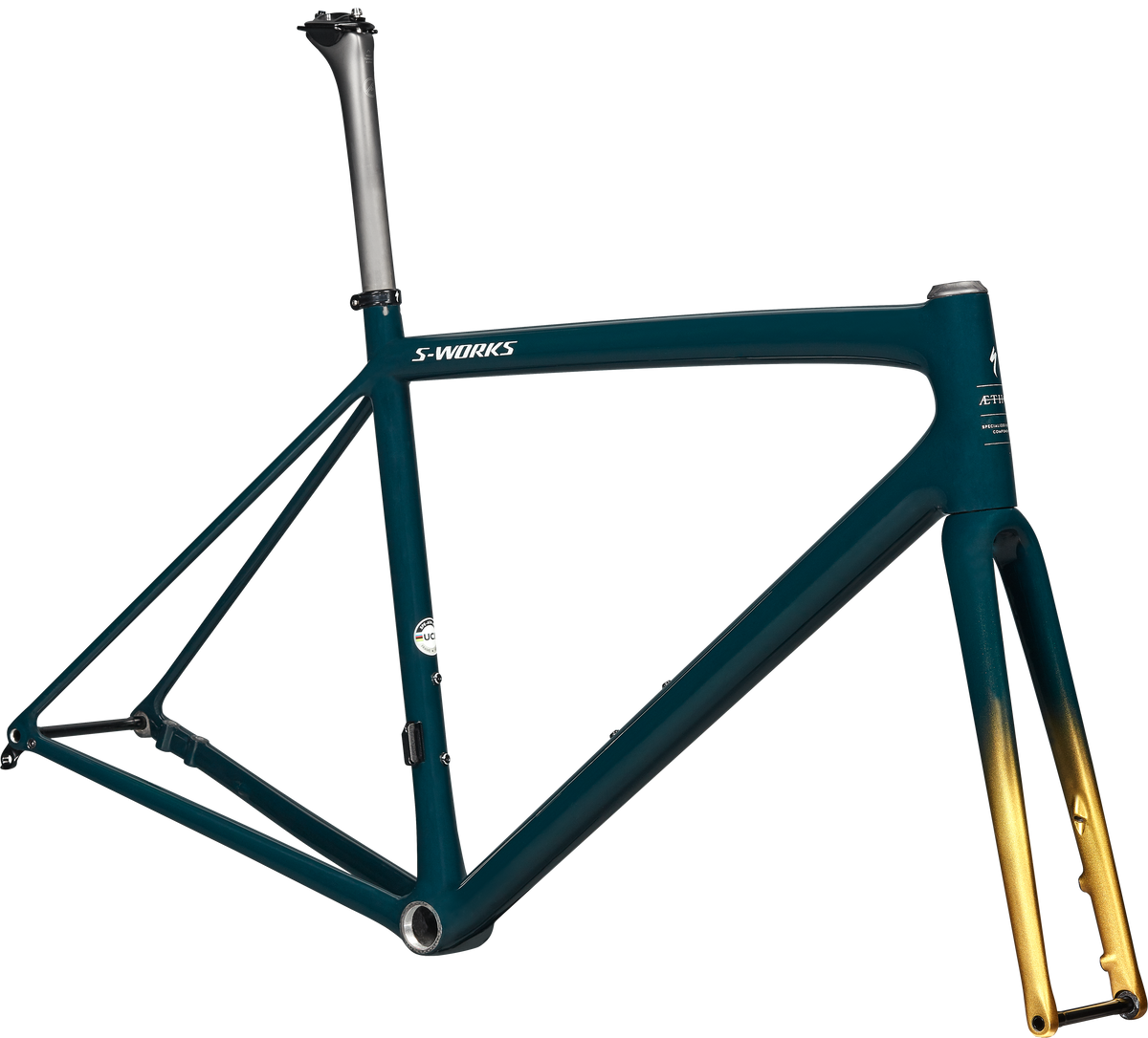 Kit cadre SPECIALIZED Aethos S-Works Fstgrn/Gldgstprl/Flksil