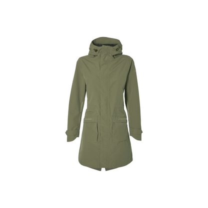Veste imperméable parka Mosse femme BASIL – XS / Vert olive