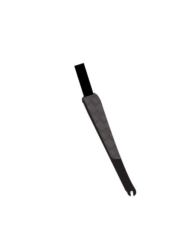 Fourche SPECIALIZED MY14 SW SHIV TT MODULE FORK (S/M/L/XL) 43 OFFSET SATIN/GLOSS CARBON/WHITE