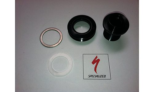 Manivelle SPECIALIZED MY14-20 S-WORKS CARBON CRANK (ROAD & MOUNTAIN), SELF-EXTRACTING CRANK BOLT KIT (CAP/BOLT/WASHERS)
