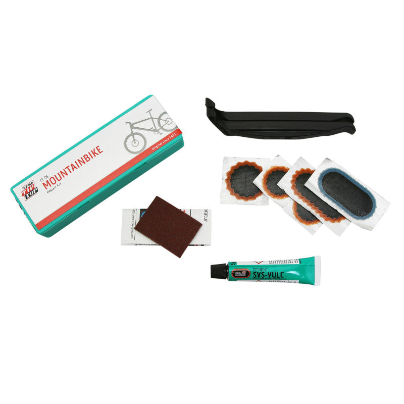 Kit réparation rustines Tip Top TT05 VTT avec démonte-pneus