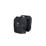 Sacoche double Miles 34 L BASIL – Crochets standard / Noir/jaune