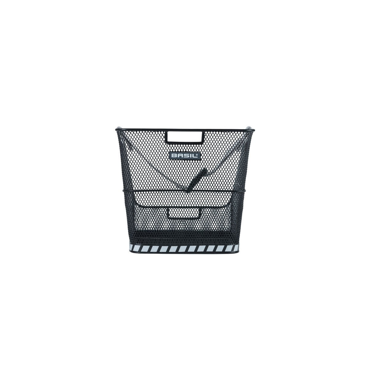 Panier arrière Class avec sangles noir BASIL