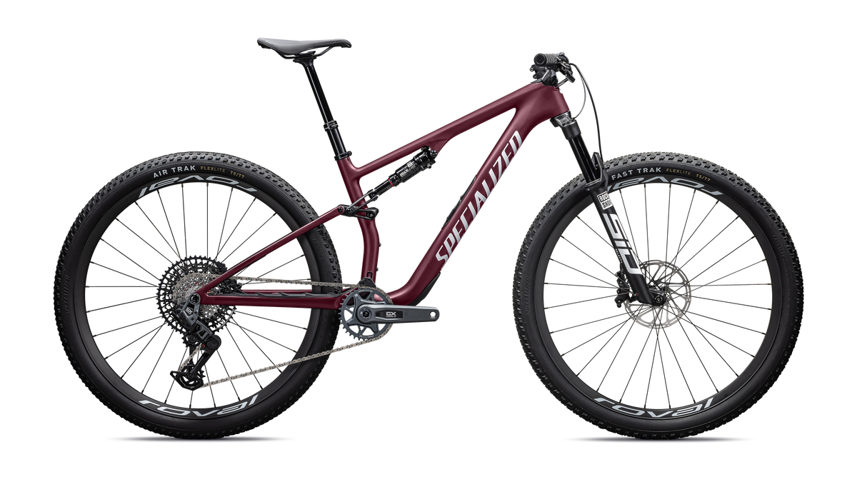 Vélo Specialized Epic 8 Expert Axs Satin Bordeaux Metallic/White