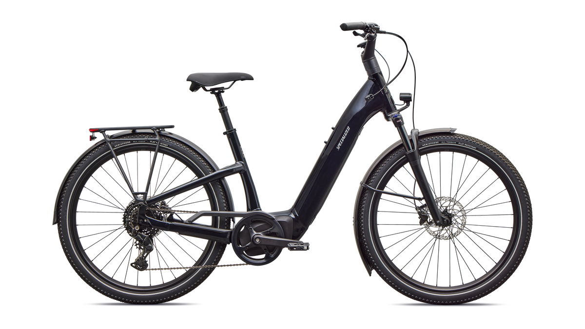 Vélo Specialized Como 4.0 Nb Gloss Metallic Dark Navy/Satin Silver Reflective