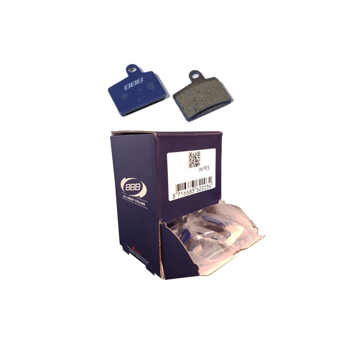 Boîte de plaquettes DiscStop HP, comp. Hayes (20 paires) BBS-492P BBB