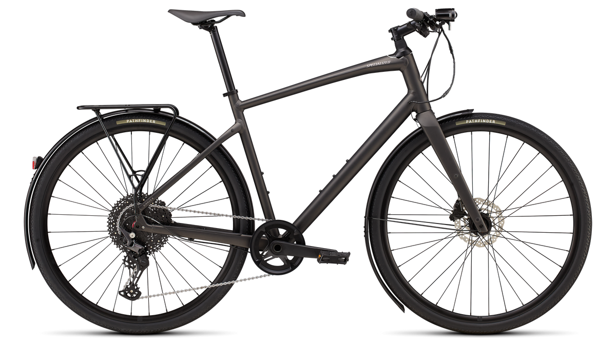 Vélo Specialized Sirrus X 4.0 Satin Metallic Obsidian/Desert Metallic Frost Reflective