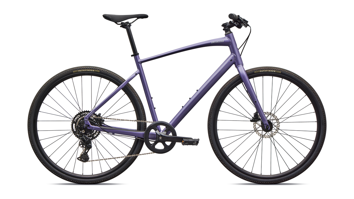 Vélo Specialized Sirrus X 2.0 Satin Mauve Metallic/Dolomite Metallic Frost Reflective