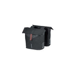 Sacoche double City BASIL – 28-32 L / Crochets standard / Noir