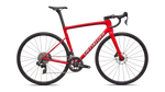 Vélo Specialized Tarmac Sl8 Comp Axs Gloss Red Tint Over Silver Dust/Silver Dust