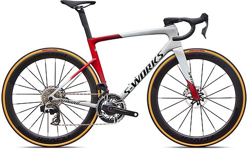 Vélo SPECIALIZED Tarmac SL9 S-Works AXS Dunewht/Vivred/Metobsd