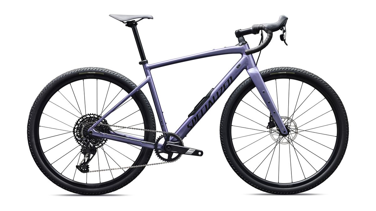 Vélo Specialized Diverge E5 Comp Gloss Mauve Metallic/Obsidian