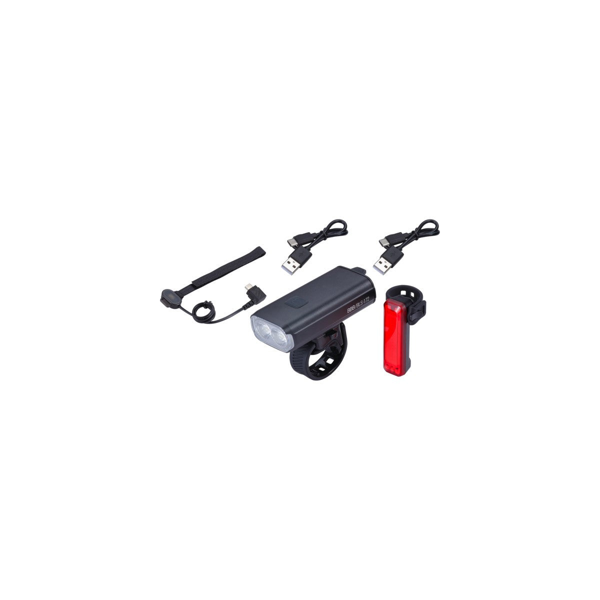 Kit éclairage avant+arrière StrikeDuo Combo + commande filaire BBB