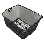 Panier arrière acier nid d'abeille Newton noir avec anse