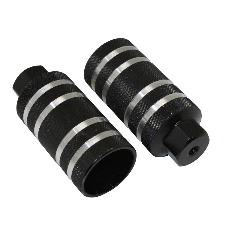 Repose-pieds BMX alu noir Ø 50 mm x 110 mm (paire)