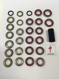 Kit de visserie de pivot SPECIALIZED BRG KIT, MY12-15 SJ FSR, Suspension Bearing KIT (W/ Pivot SPACERS)