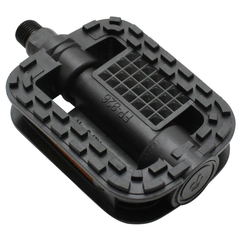 Pédales city P2R résine monobloc noires 9/16" (paire)