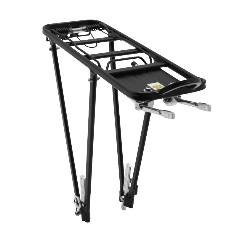 Porte-bagages arrière P2R alu noir réglable 24" à 28"
