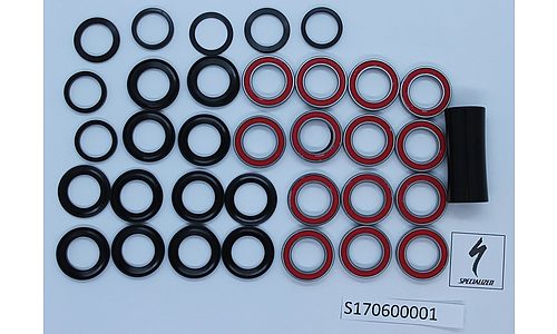 Kit de visserie de pivot SPECIALIZED KIT, MY17-19 ENDURO FSR, SUSPENSION BEARING KIT (W/ PIVOT SPACERS)