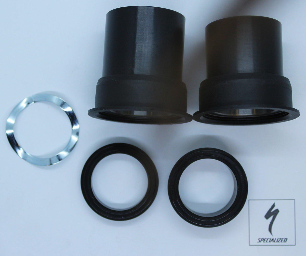 Boîtier de pédalier SPECIALIZED SAMOX CRANK, PF30 BOTTOM-BRACKET, FOR 30MM CRO-MO SPINDLE, 73MM SHELL WIDTH, W/ SPINDLE SPACERS & WAVY WASHER (PF3011)
