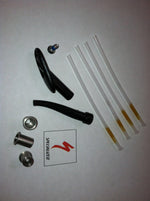 Arrêt de gaine SPECIALIZED STOP KIT, SL4 ROAD BIKES, INCLUDES: TOP HATS, CABLE SHEATHS, CHS EXIT FUNNEL, AND EXTERNAL BOLT-ON STOP