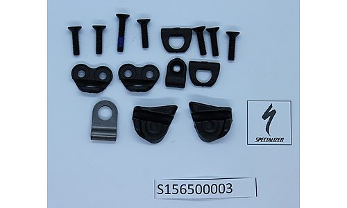 Guide-câble SPECIALIZED KIT, MY15 DEMO 8 (CARBON FRAME), CABLE GUIDE KIT, W/ BOLTS