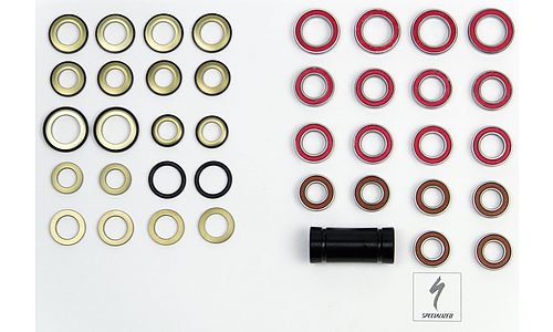 Kit de visserie de pivot SPECIALIZED KIT, MY16-18 LEVO FSR (GEN.1), SUSPENSION BEARING KIT (W/ PIVOT SPACERS)