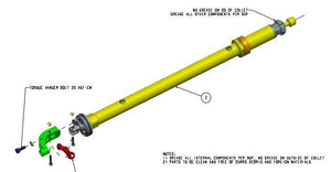 Pièce de tige de selle SPECIALIZED MY14-19 COMMAND POST XCP, 27.2MM, LOCK TUBE ASSY, FOR 35MM TRAVEL, 400MM POST